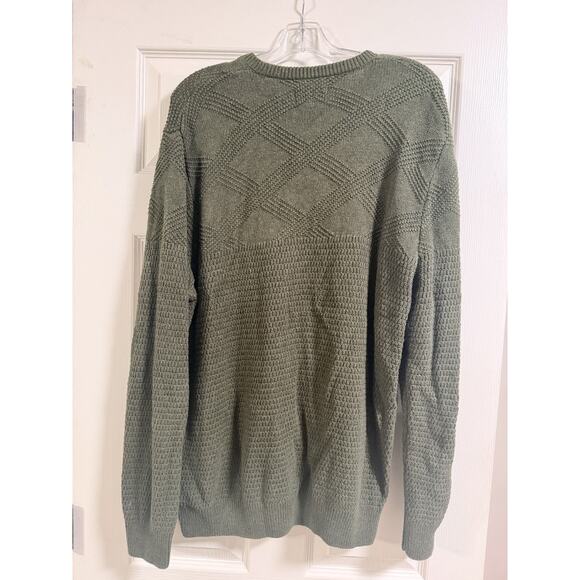 Chaps Men's Pullover Sweater Army Green Size L - Picture 5 of 5